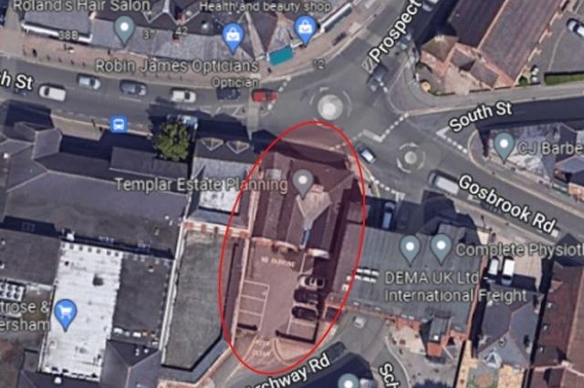 Location of Templar Estate Planning office and car park in Caversham.